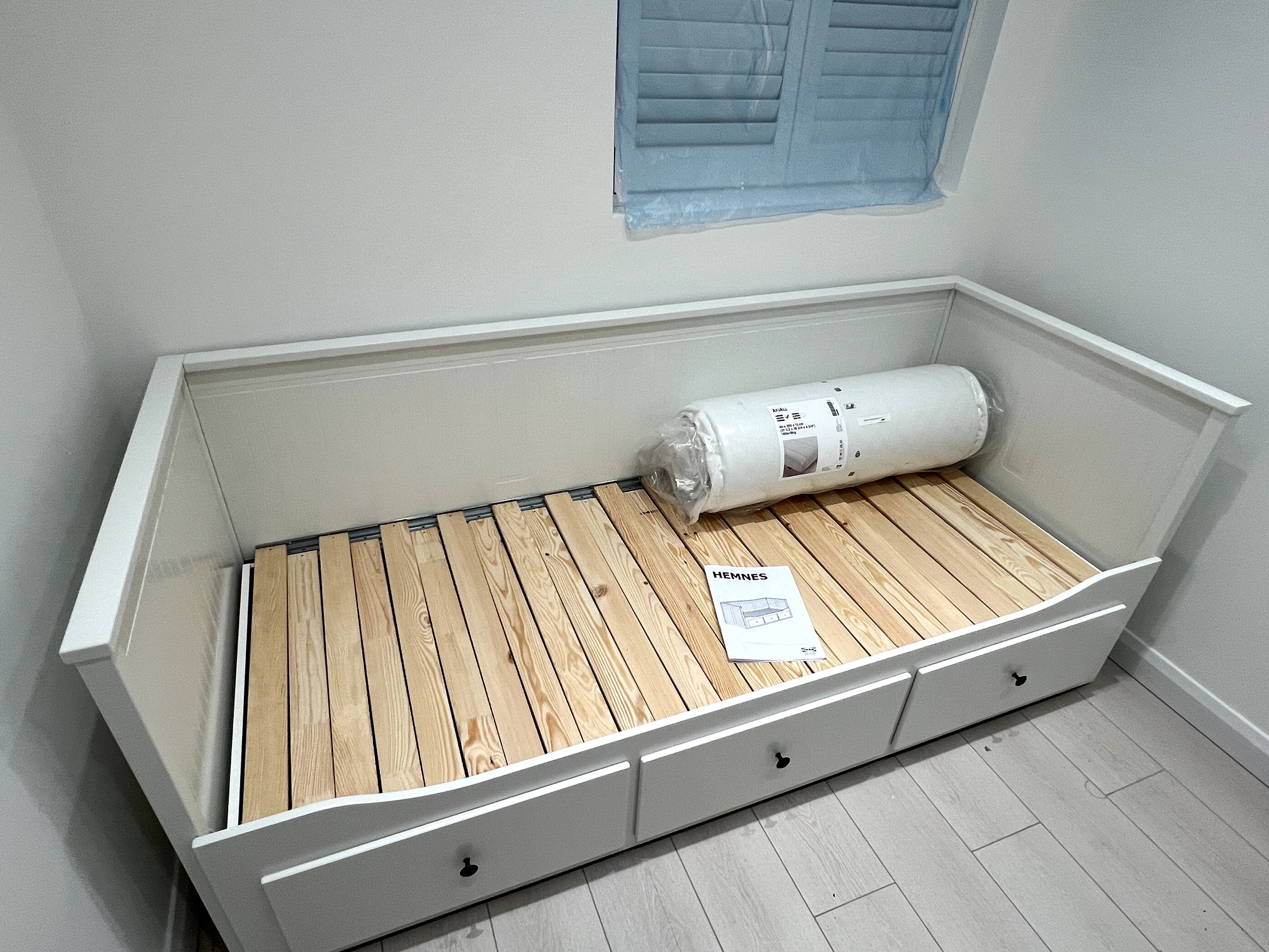 IKEA Hemnes day bed with pull-out drawers assembled